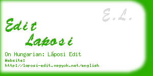 edit laposi business card